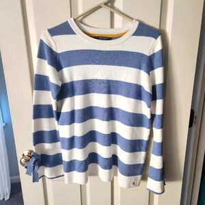 Striped Blue and White Women's Top